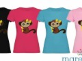 Dívčí hravé tričko s opičkou