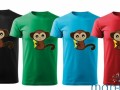 Klučičí hravé tričko s opičákem