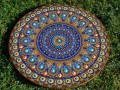 Velká dřevěná mandala na zeď - 50cm