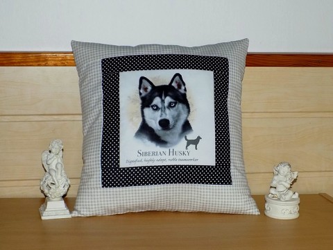 Povláček - sibiřský Husky pes pejsek polštářek štěně povlak handmade štěňátko hasky povláček sibiřský husky 