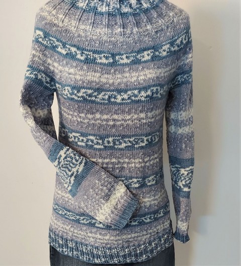 Dámský svetr SLEVA halenka pletený svetr kabátek příjemný stojáček 