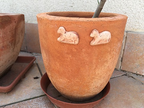 beránek dekorace dekorace keramika ozdoba beránek starobylý styl 
