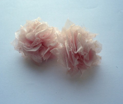 Růžovoučké kytičkové náušnice náušnice 