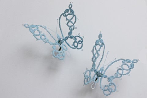 modrý motýlek - zápich dekorace motýl motýlek 