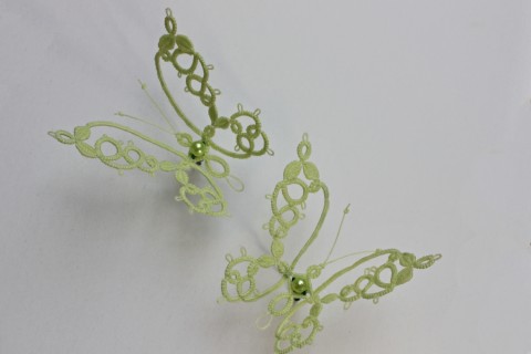 zelený motýlek - zápich dekorace motýl motýlek 