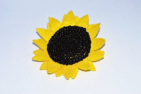 slunečnice slunečnice žlutá černá sponka pl 