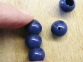 Retro náhrdelník plast - BLUE JEANS