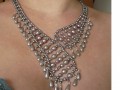 Šedé perličky - náhrdelník+náušnice