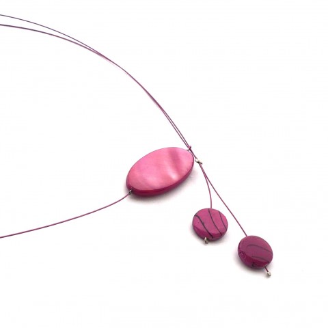 Tmavě růžový perleťový náhrdelník růžová jednoduché perleť růžový perleťový růžové jednoduchý simple tmavěrůžová tmavěrůžové tmavěrůžový simply 