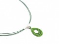 Zelená kapka - náhrdelník