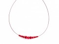 Červené perličky - náhrdelník-střed