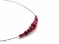 Vínové perličky - náhrdelník -střed