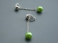Jarně zelená velká perlička na řetí