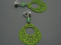 Zelené kruhy s ornamenty - lehoučké