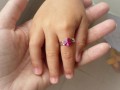 Fuchsia Swarovski dětský antialergi