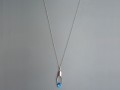 Crystalbermuda blue ovál nerezřetíz