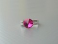 Fuchsia Swarovski prstýnek antialer