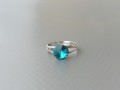 Blue zircon SW antialergic prstýnek