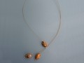 Jednoduchý náhrdelník oranžkropenat