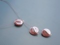 Světle růžový náhrdelník - lososová