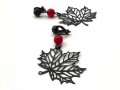 Javorové listy černé s červenou