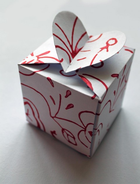 Krabička Srdce srdce dárek krabička ornament valentýn 