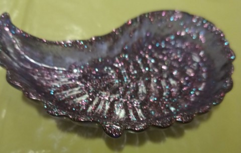 Miska Andělské křídla fialová dekorace miska misky mísy 