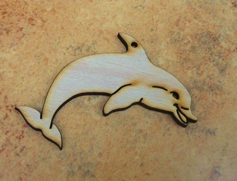 Delfínek delfínek dřevěný dekorace dekora 