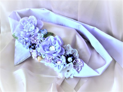 Kvetinový opasok pre nevestu svadba pierka opasok nevesta kytica podväzok ženích svedok rodičia 