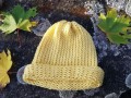 Pletená čepice 2v1 (žlutá)
