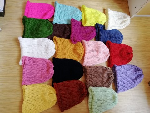 Pletená čepice 2v1 (různé barvy) dárek zima žena zimní teplá muž 