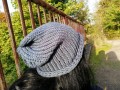 Pletená čepice 2v1 (tmavě šedá)