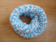 Měkká pletená deka puffy (bílá)