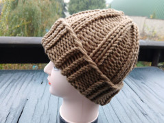 Měkká pletená deka puffy barvyModré