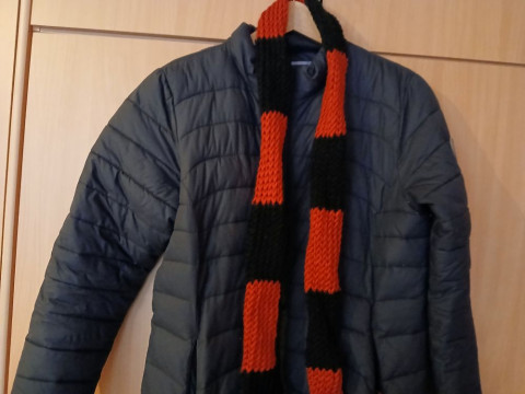 Pletená dutinková šála  SLEVA. dárek zima žena ozdoba zimní teplá 