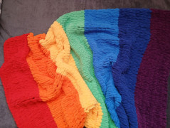 Pletená spadlá čepice hnědobéžová