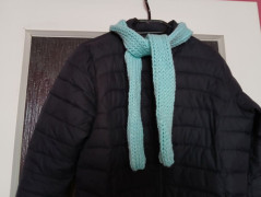 Pletená spadlá čepice hnědobéžová