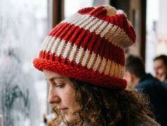 Pletená mega dlouhá čepice na přání
