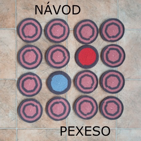 Návod na Pexeso háčkování pexeso návod postup elektronický návod na stolní hru stolní hra návod na pexeso 