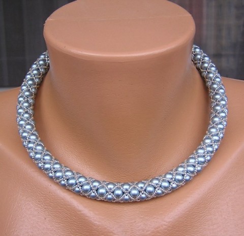 Na azurovém pobřeží náhrdelník elegantní šitý voskovky novinka azurová voskové perly potrubí 