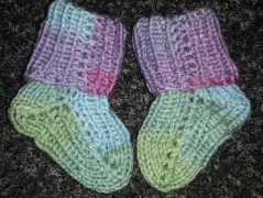 duhované kojenecké ponožky