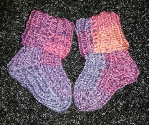 duhované kojenecké ponožky 