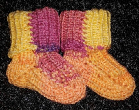 duhované kojenecké ponožky 
