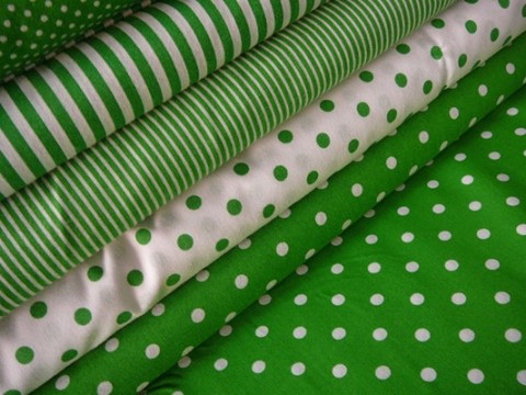 Bavlněná látka bílý puntík zelená tašky peněženky patchwork bavlna polštáře šití obrázek látka panel metráž 