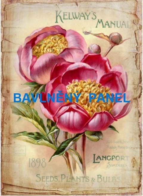 Bavlněný panel  - vel. A5 - 164-323 