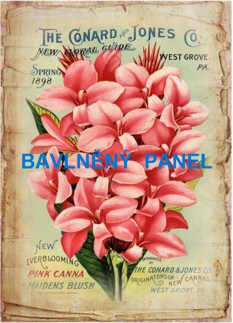 Bavlněný panel  - vel. A5 - 164-324 