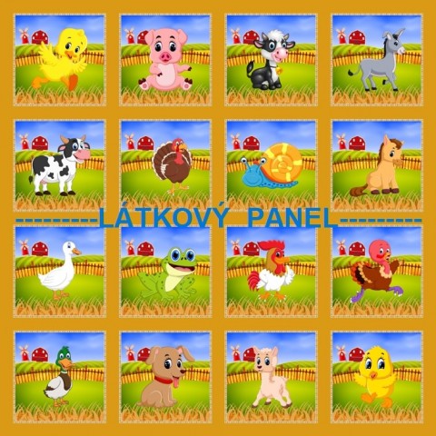 BAVLNĚNÁ LÁTKA - 25 x 25 CM-194-13 patchwork bavlna šití dětské látka zvířátka bavlněná advent kalendář 