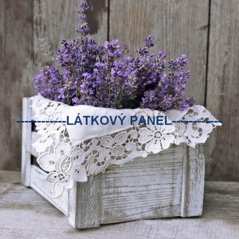 bavlněný panel 15x15cm -KB-LE-19 květina levandule patchwork bavlna šití látka bavlněná kalendář levandulové 