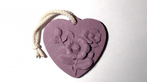 Srdce - MELOUN A MALINA srdce dekorace dárek vůně mýdlo meloun malina kozí mléko pigment 