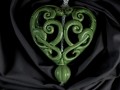 Keramické srdce / zelené